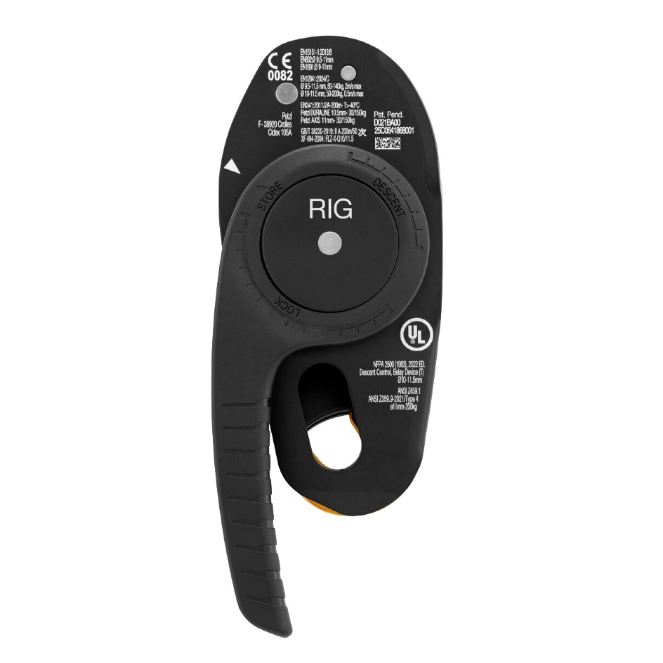 Petzl RIG® Standart, 9.5-11.5mm, gelbschwarz – Bild 3