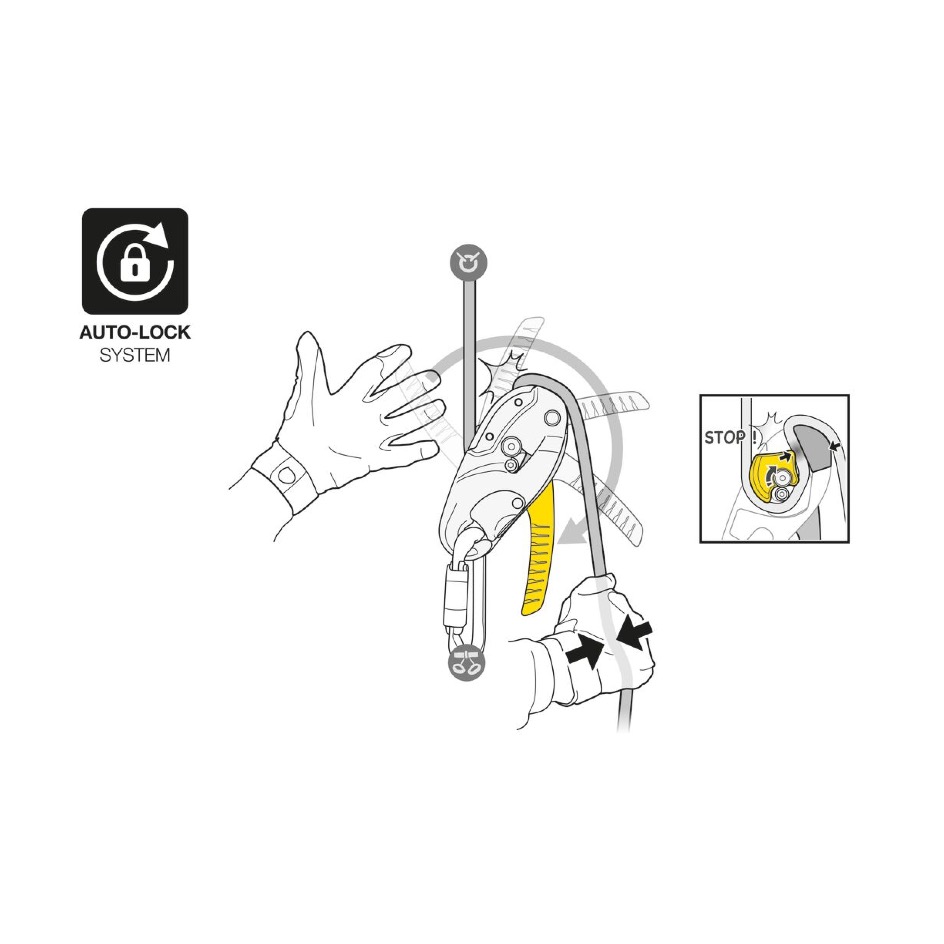 Petzl RIG® Standart, 9.5-11.5mm, gelbschwarz – Bild 6