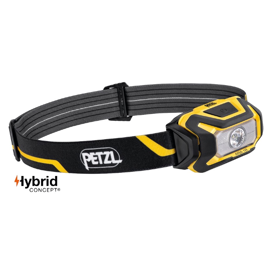 Petzl ARIA® 1R 475 Lumen CORE Accu, 3.6V, 1.25Ah, 4.5Wh, Temps de recharge 3.5h, Blanc, noir – Image 2