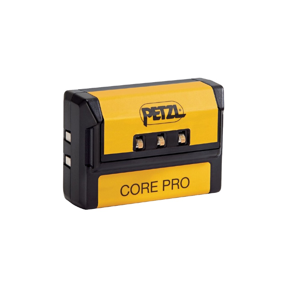 Petzl CORE PRO Lithium-Ion, 3.6V, 1.25Ah, 4.5Wh, Ladedauer 3.5h, gelbschwarz – Bild 2