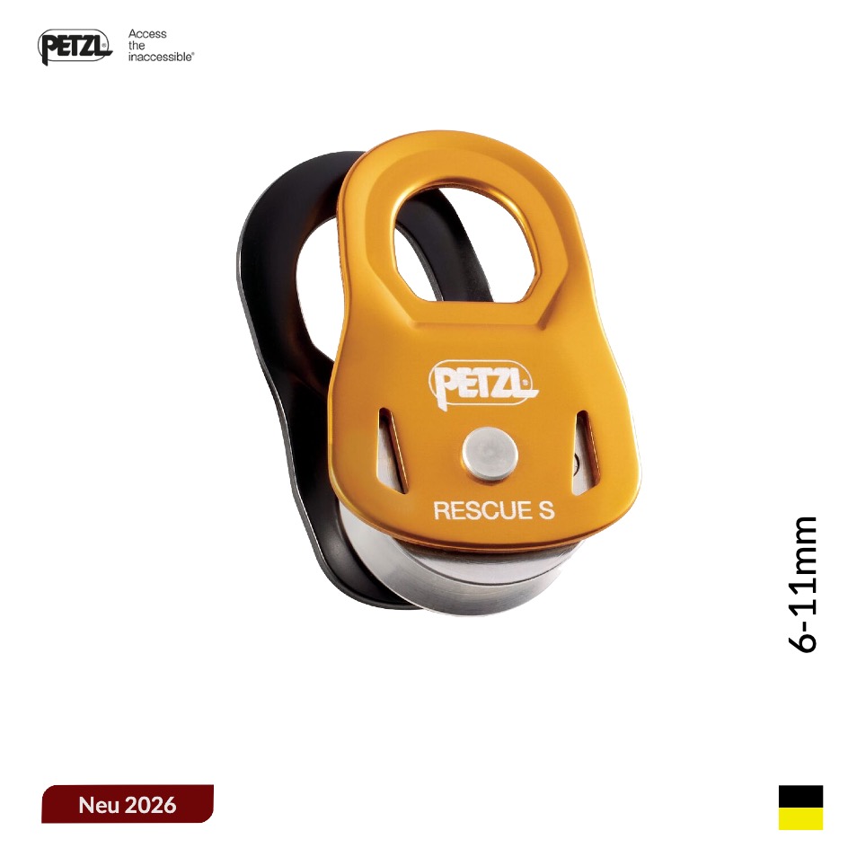 Petzl RESCUE S, 6-11mm, schwarzgelb