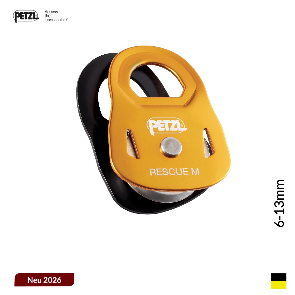 Petzl RESCUE M, 6-13mm, schwarzgelb