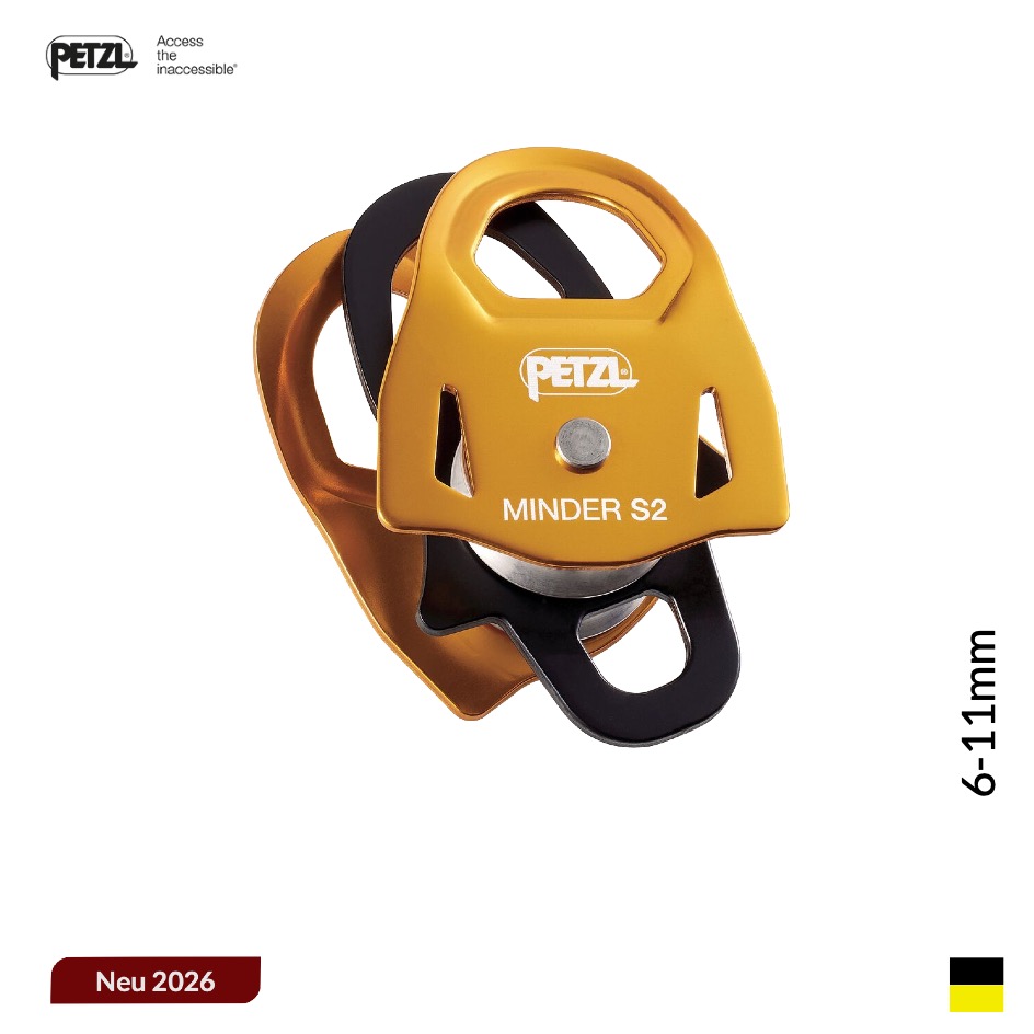 Petzl MINDER S2, 6-11mm, yellowblack