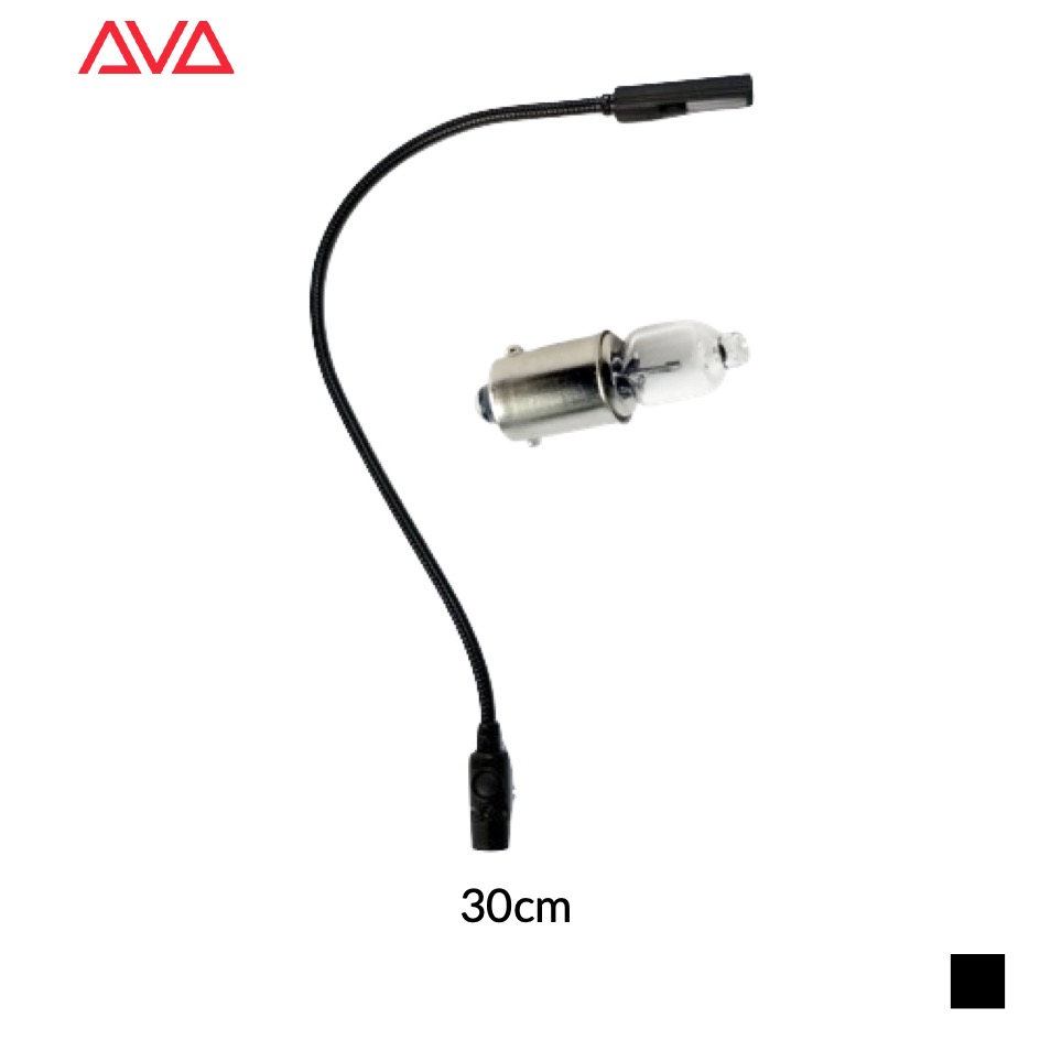 Avolites Gooseneck lamp halogen XLR3 ART2000, QUARTZ, black, 30cm