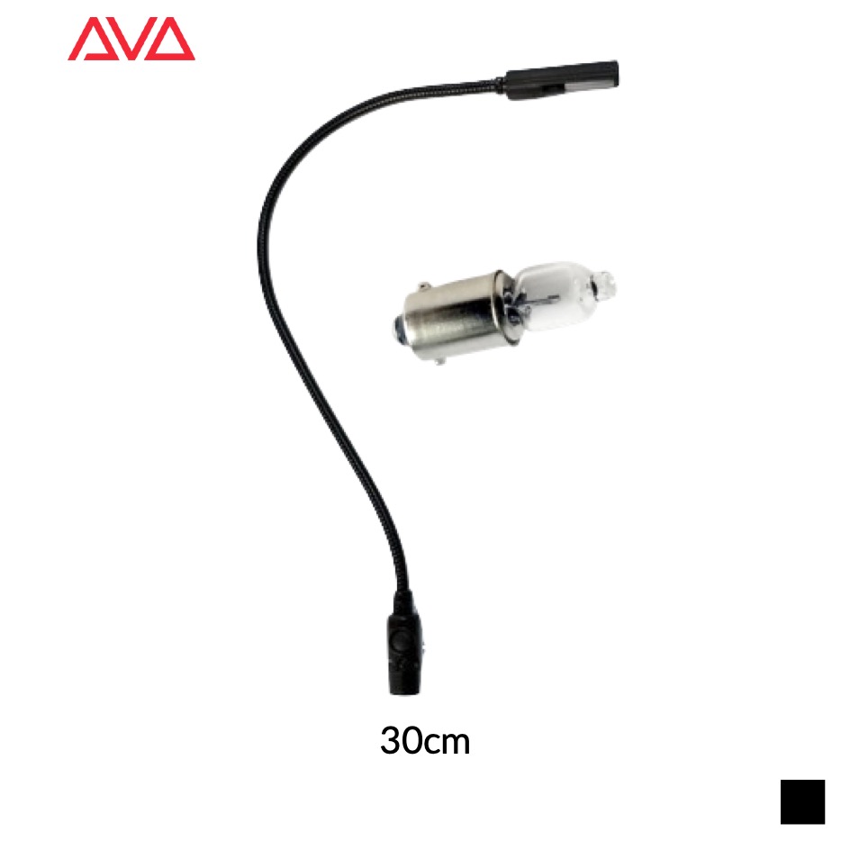 Avolites Lampe col de cygne halogène XLR3 ART2000, QUARTZ, noir, 30cm