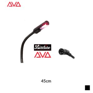 Avolites Gooseneck light LED XLR4 90° long DIAMOND 9, 4000K, black, 45cm