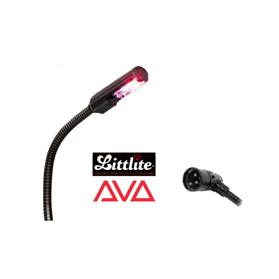 Avolites Lampe col de cygne XLR4 90° long XLR4 DIAMOND 9, Blanc neutre 4000K, noir, 45cm – Image 2
