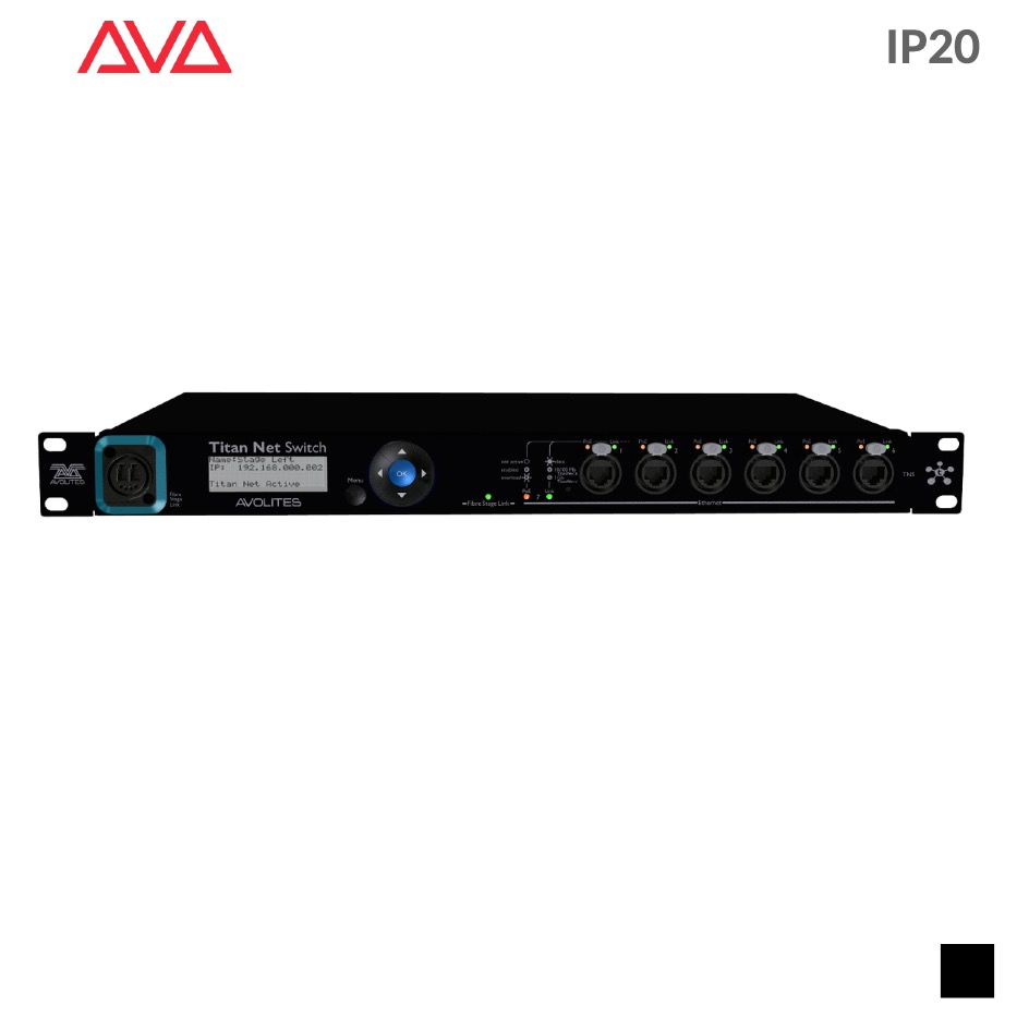 Avolites TITAN NET SWITCH (TNS), black