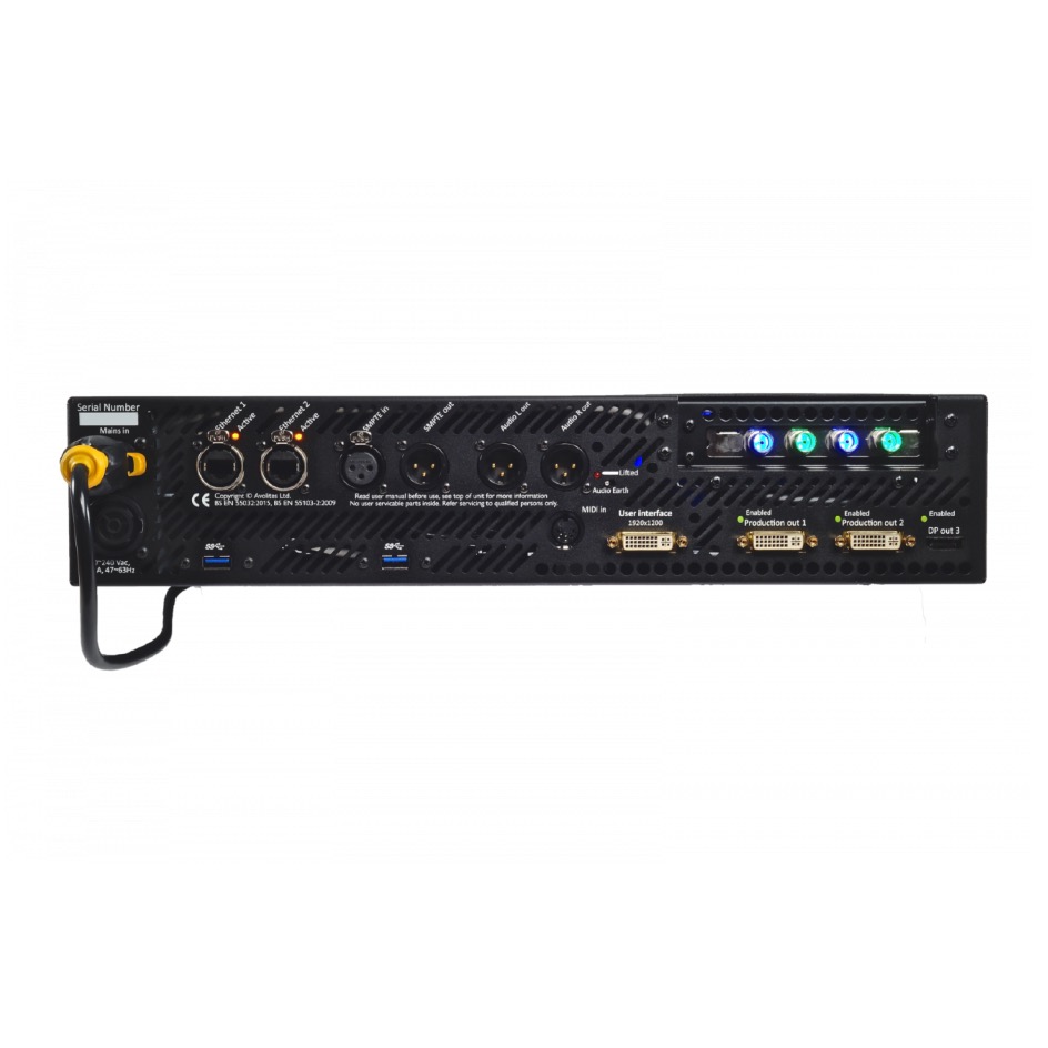 Avolites Ai Q3 SERVER 1x4K, 2xHD HDMI 2.0, black - Image 3