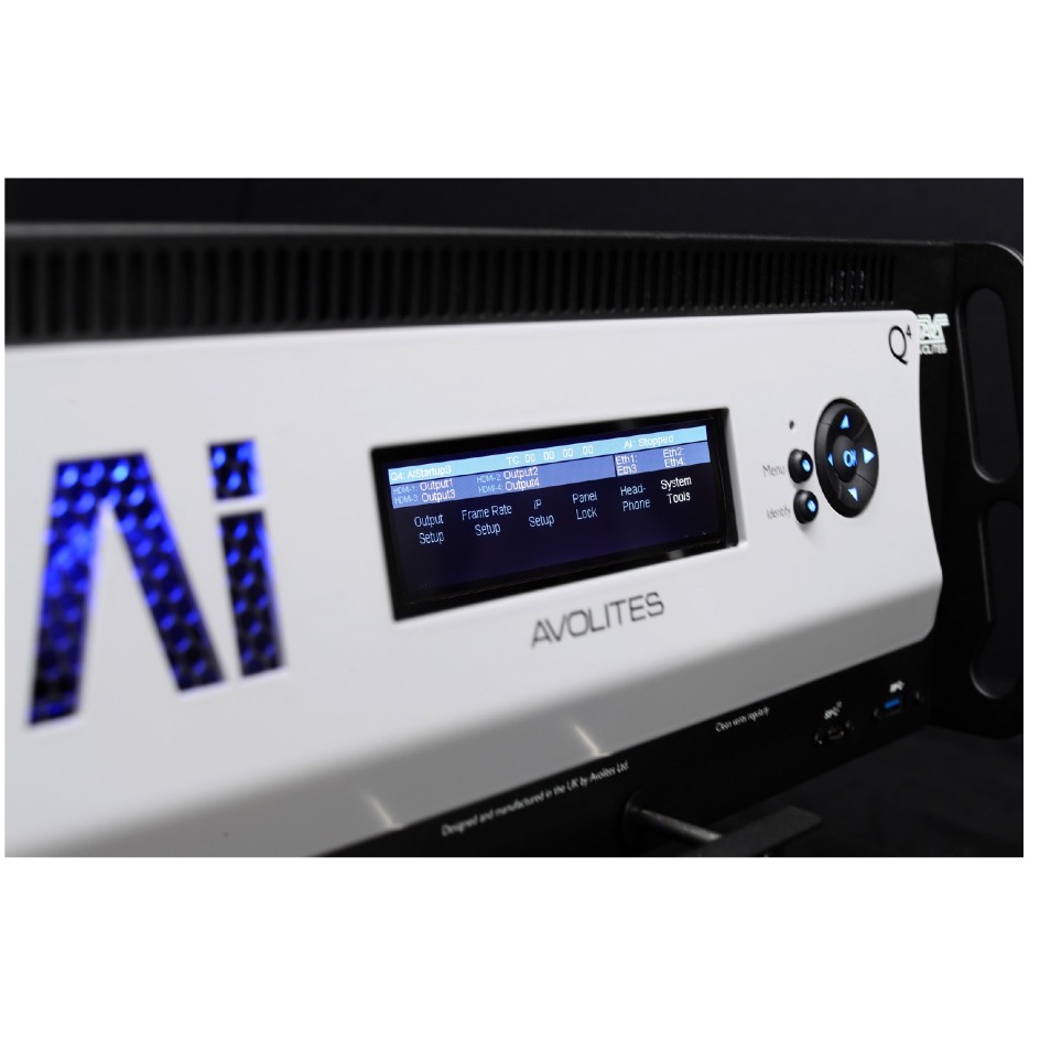 Avolites Ai Q3 PRO SERVER 2x4K, 1xHD HDMI 2.0, black - Image 3
