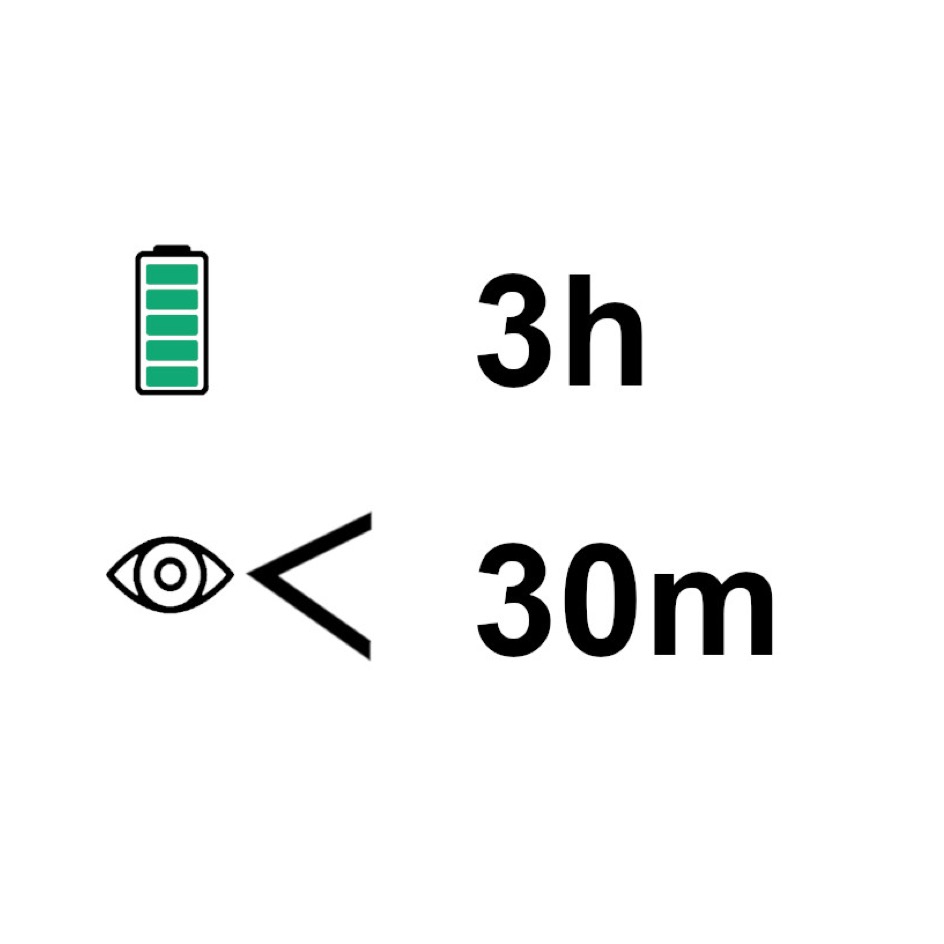 Innolight Licht M16/27 Fluchtwegleuchte Piktogramm 15x27cm LiFePO4, 3.2V, 1.5Ah, 6500K, farblos eloxiert – Bild 4