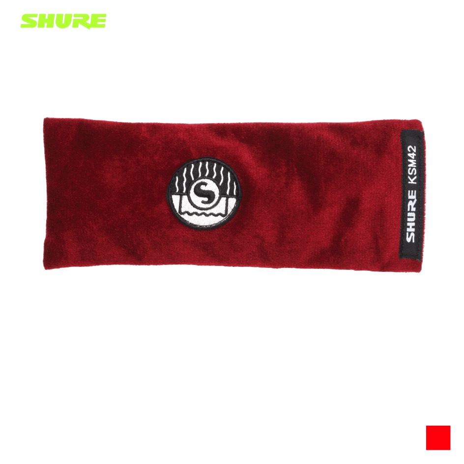 Shure A32VB Pochette en velours A42VB, rouge