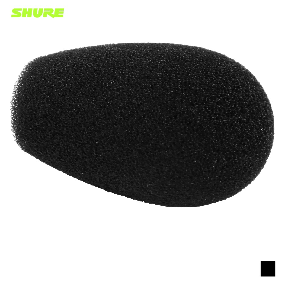 Shure BCAWS2 Windshield for microphone of the BRH50M broadcast headset, black