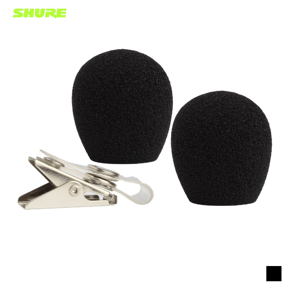 Shure RK318WS Bonnette anti-vent et clip pour WH10, WH20, UE 2, noir