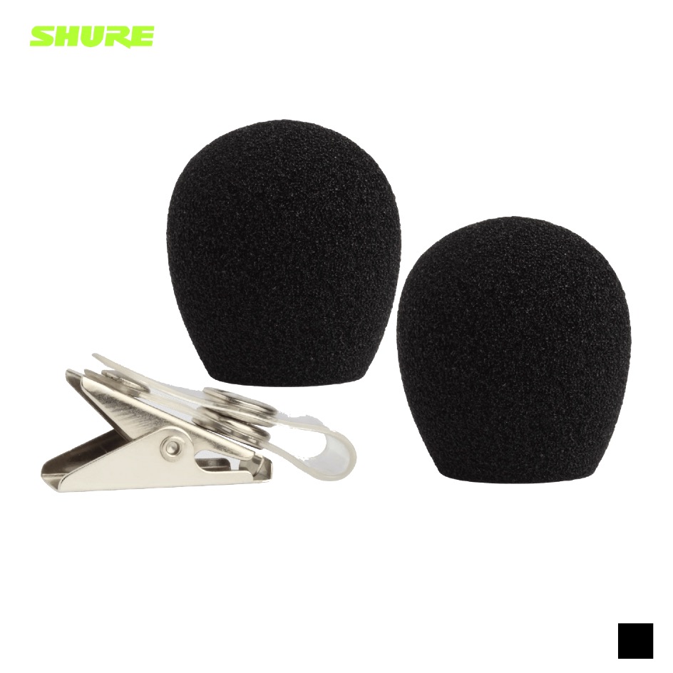Shure RK318WS Windschutz und Clip für WH10, WH20, VE 2, schwarz
