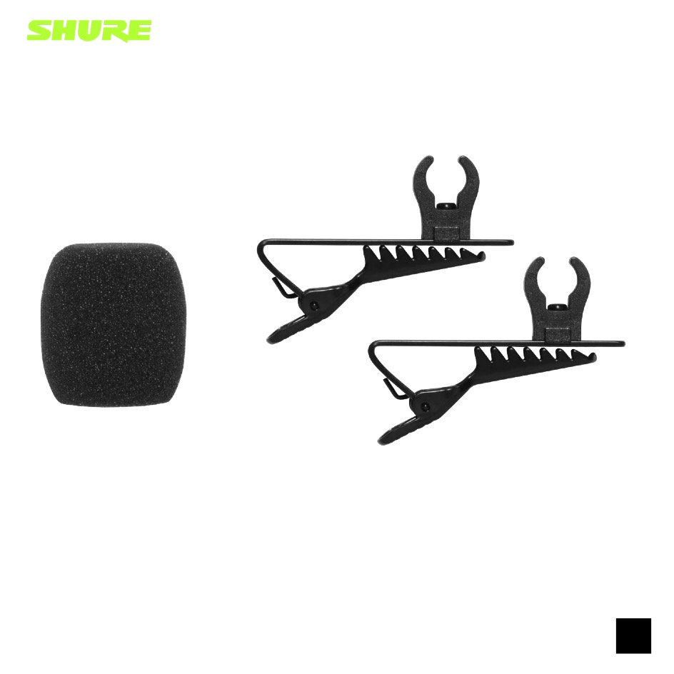 Shure RK318WS Windshield and Clip for CVL-B/C-TQG, PU 2, black