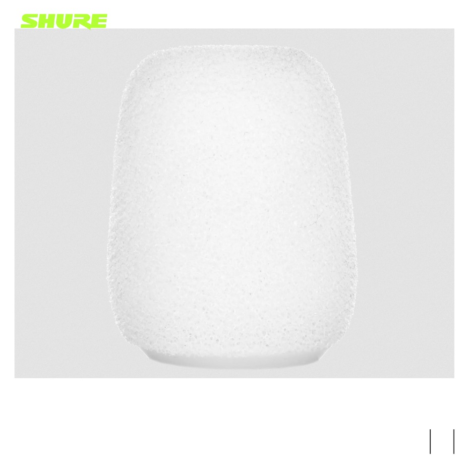 Shure RK514WS Pare-brise pour MX405, MX410 et MX415, UE 4, blanc