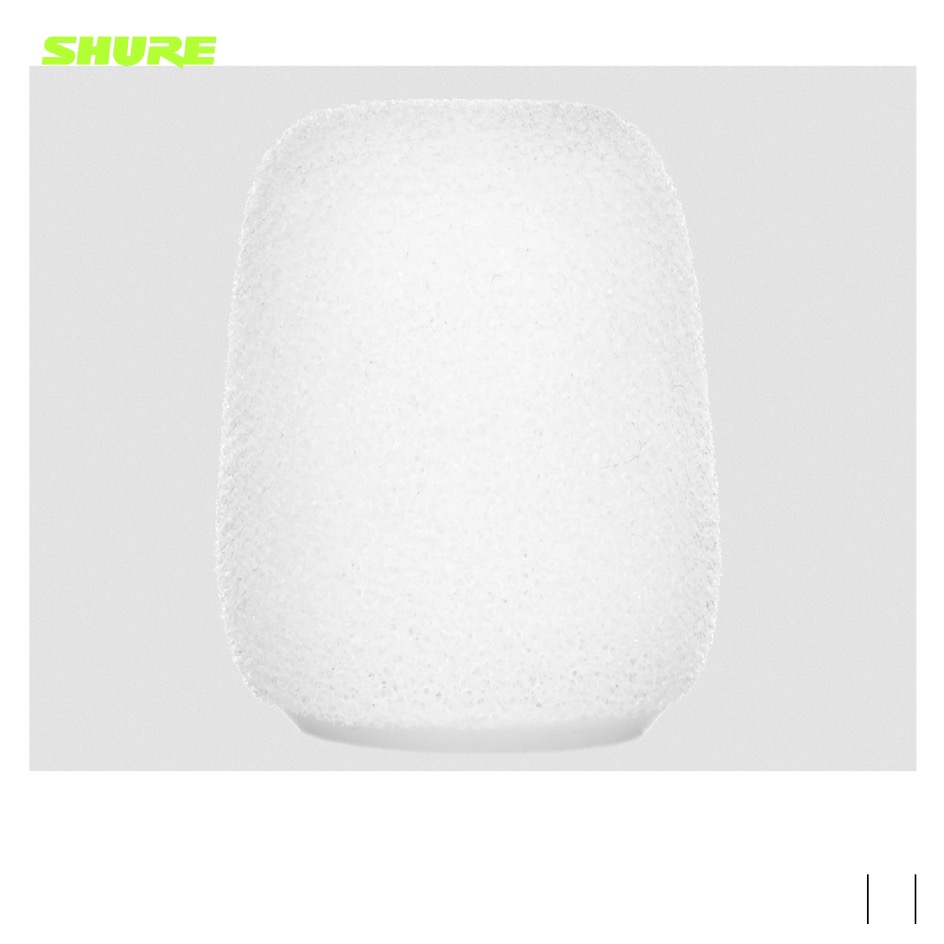 Shure RK514WS Windschutz für MX405, MX410 und MX415, VE 4, weiss
