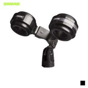 Shure VIP55SM Double microphone holder for 2 Shure microphones, black