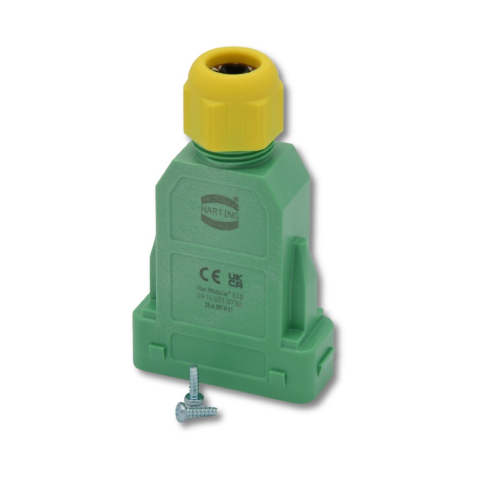 Harting Han® GND Boîtier d'accouplement, vertjaune – Image 2