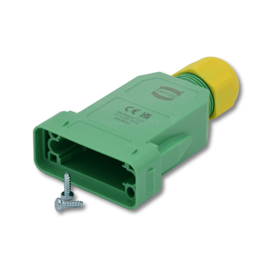 Harting Han® GND Boîtier d'accouplement, vertjaune – Image 3