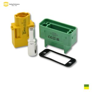 Harting Han® GND Set Surface-mounted plug, Screw contact axial 1x10 - 25mm2, greenyellow