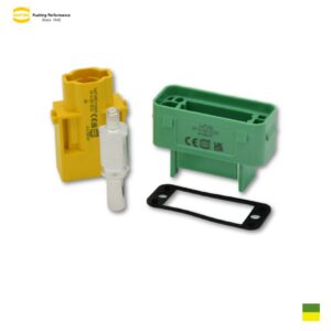 Harting Han® GND Set M6 Surface-mounted plug, Screw contact axial 1x10 - 25mm2, greenyellow