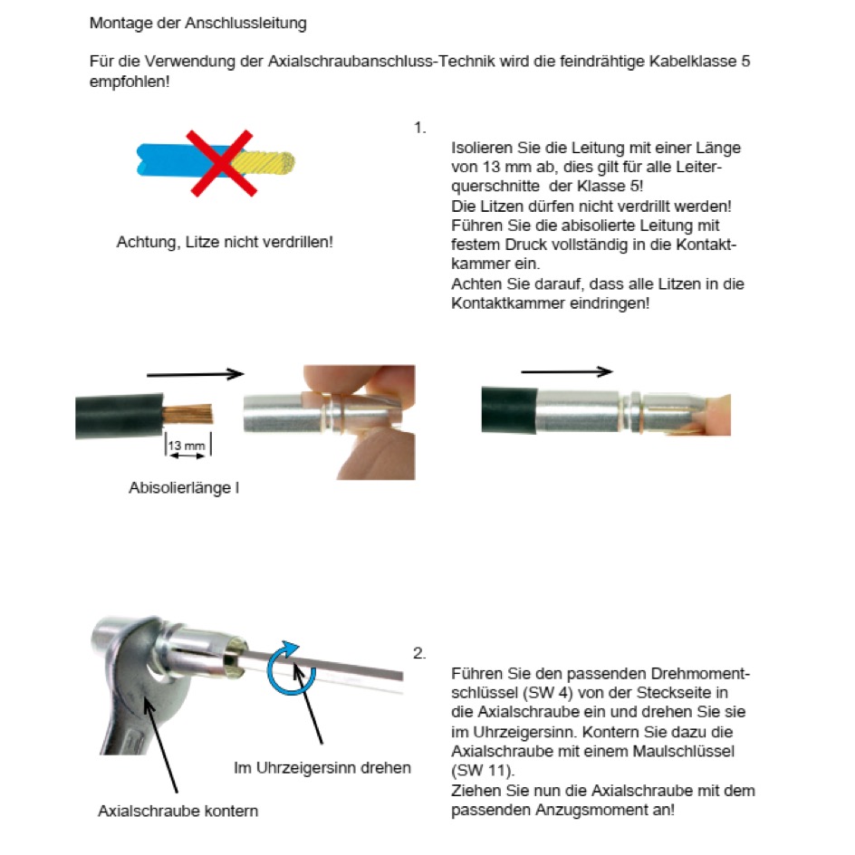 Harting Han® GND Kit de prises de câble Prise de câble, Contact à vis axiale 1x10 - 25mm2, vertjaune – Image 3