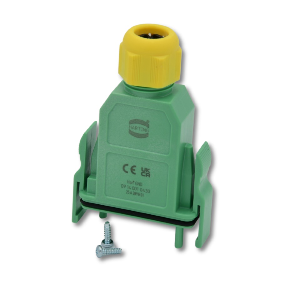 Harting Han® GND Boîtier à douilles, vertjaune – Image 2