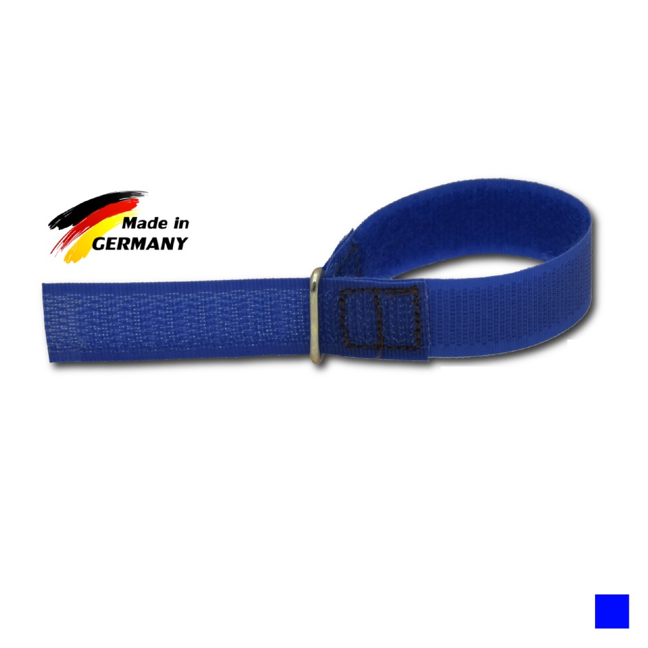 Klett-Fix CÂBLE SANGLE VELCRO, UE 10, bleu