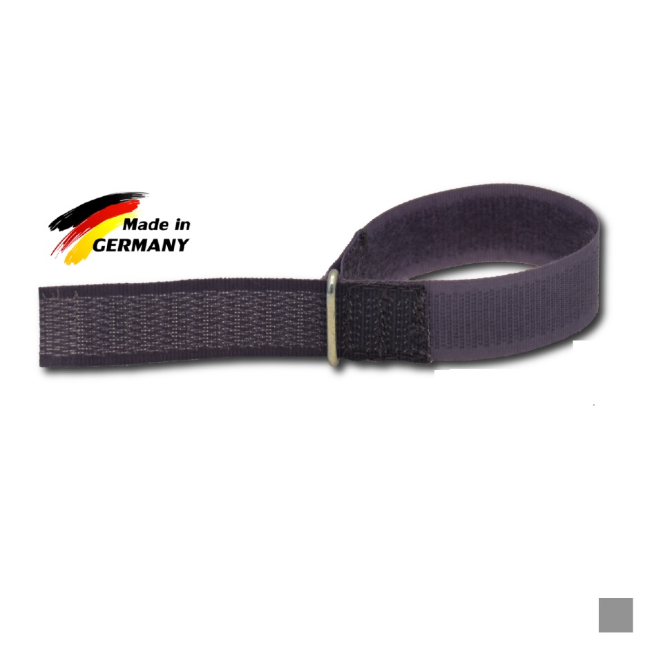 Klett-Fix CÂBLE SANGLE VELCRO, UE 10, gris