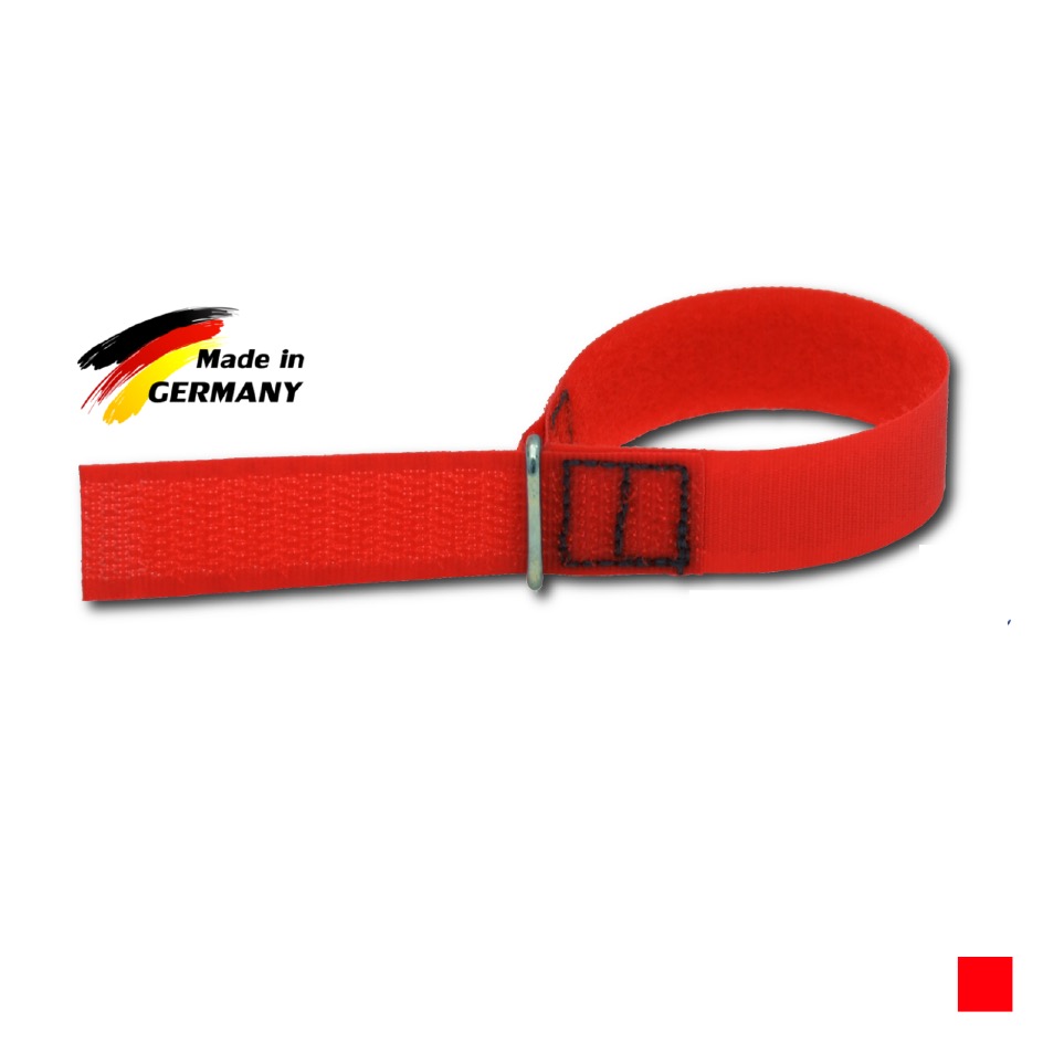 Klett-Fix CÂBLE SANGLE VELCRO, UE 10, rouge