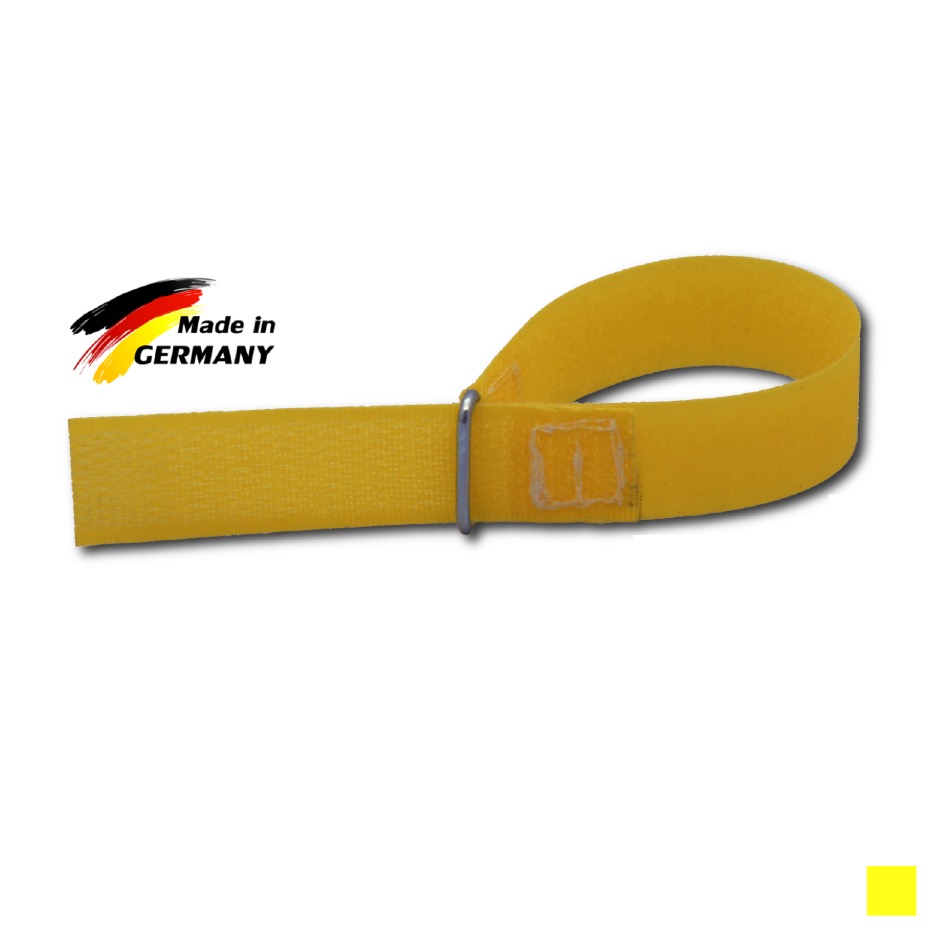 Klett-Fix CÂBLE SANGLE VELCRO, UE 10, jaune