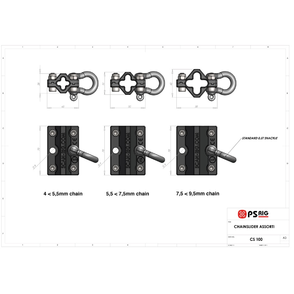 PSRig CHAINSLIDER | 10kg, noir – Image 3