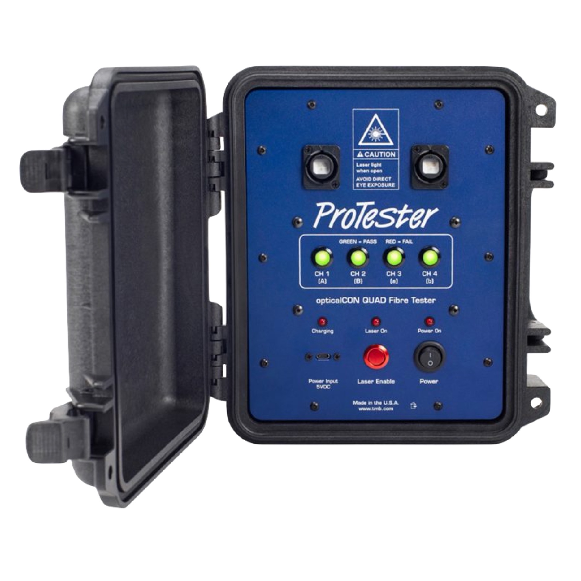 Proplex PROTESTER Portable FIBRE opticalCON DUO Lithium battery, Peli, noir – Image 2