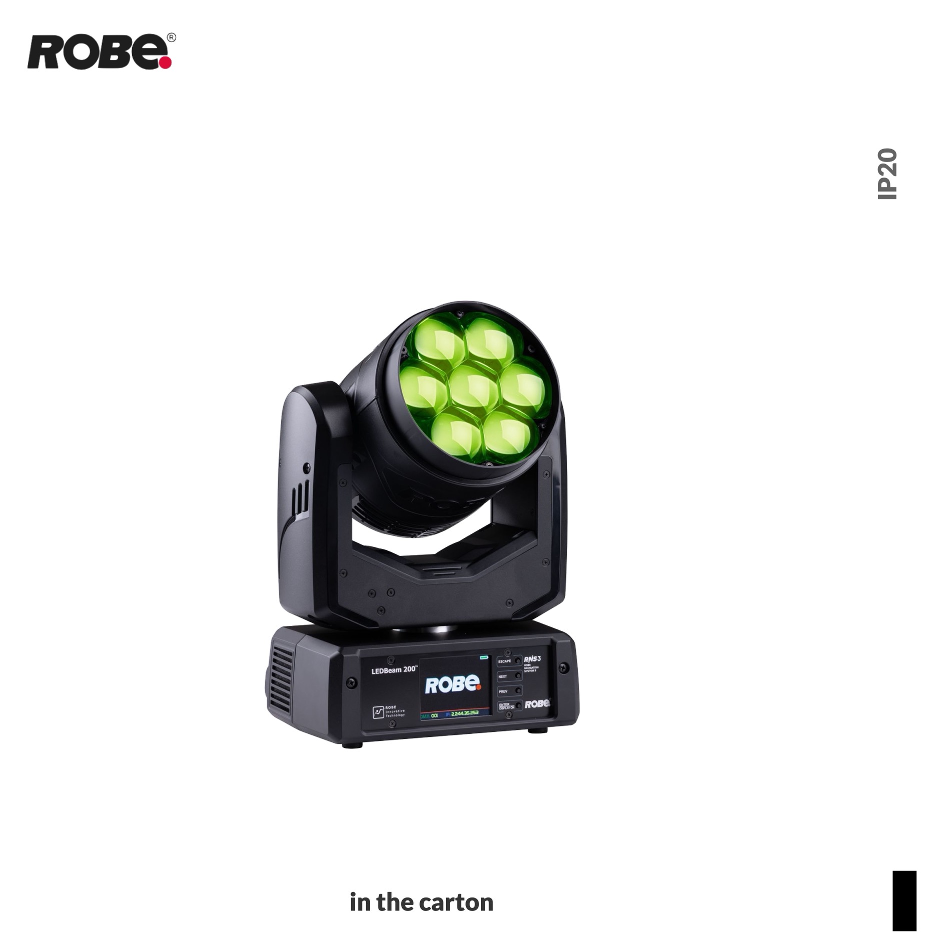 Robe Robin LEDBeam 200, RGBL, 1800K-10000K, black, in the carton