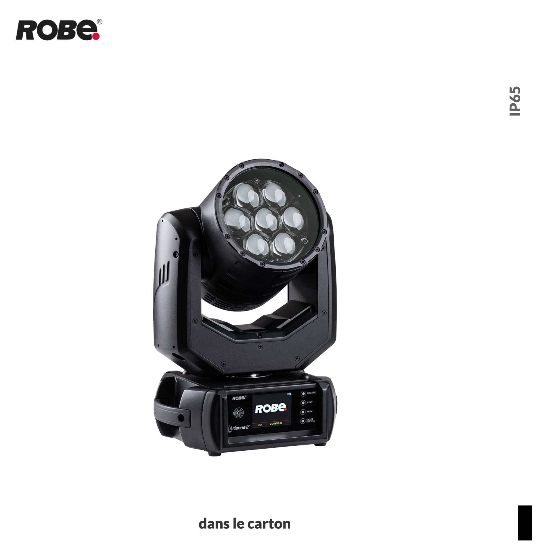 Robe Robin ARIANNE 2 CRMX™ EP, RGBL, 1800K-10000K, noir, dans le carton