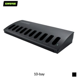 Shure MXCWNCS-E Charging Station network-capable for SB930 | 10-bay, black