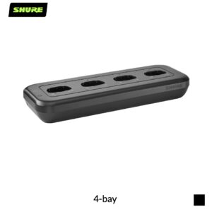 Shure MXWNDX4E Charging Station network-capable for MXW | 4-bay, black