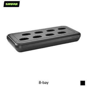 Shure MXWNDX8E Charging Station network-capable for MXW | 8-bay, black