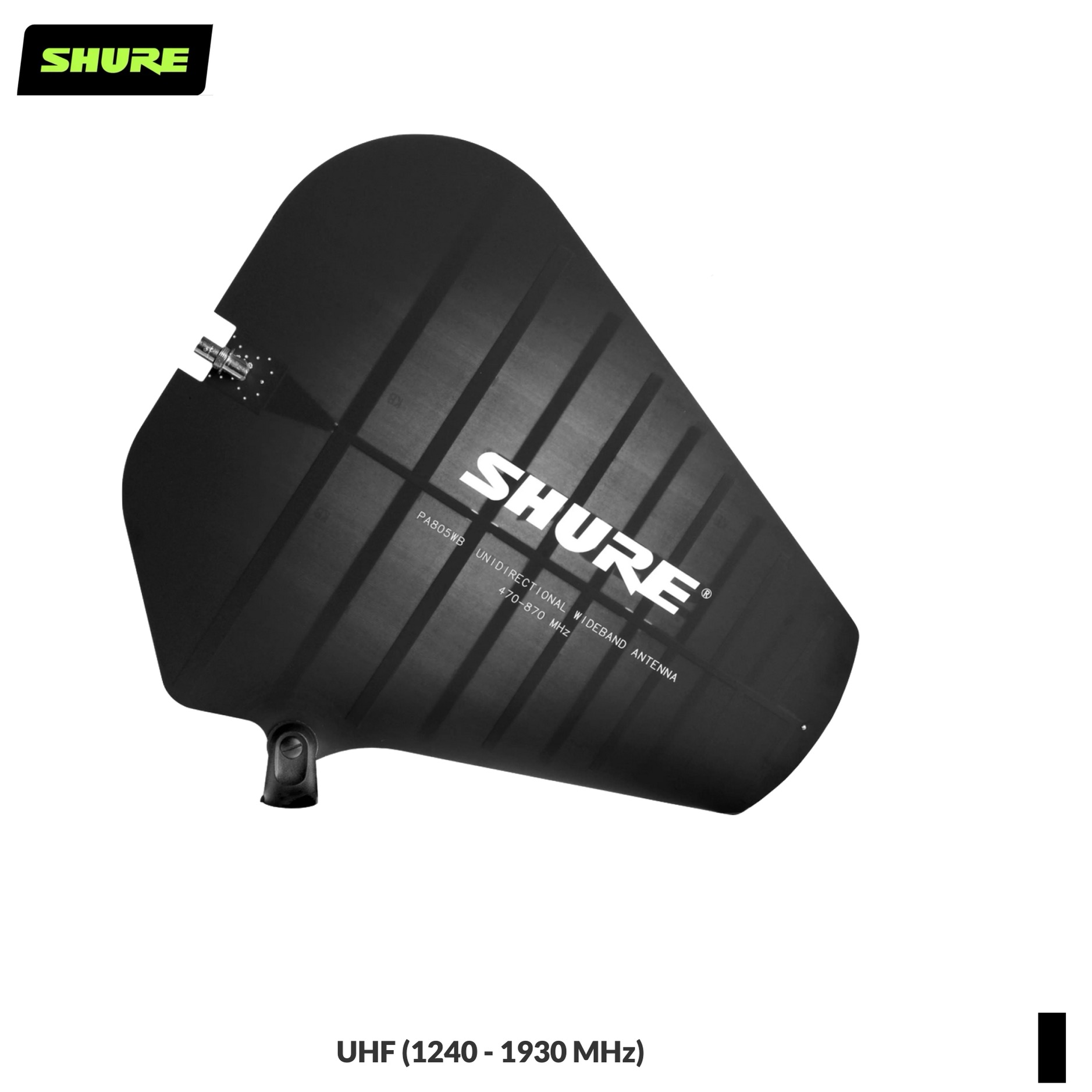 Shure PA805Z, Richtantenne passiv, schwarz, UHF (1240 - 1930 MHz)