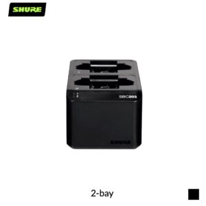 Shure SBC203-E USB Charger for SB903 Batteries | 2-bay, black