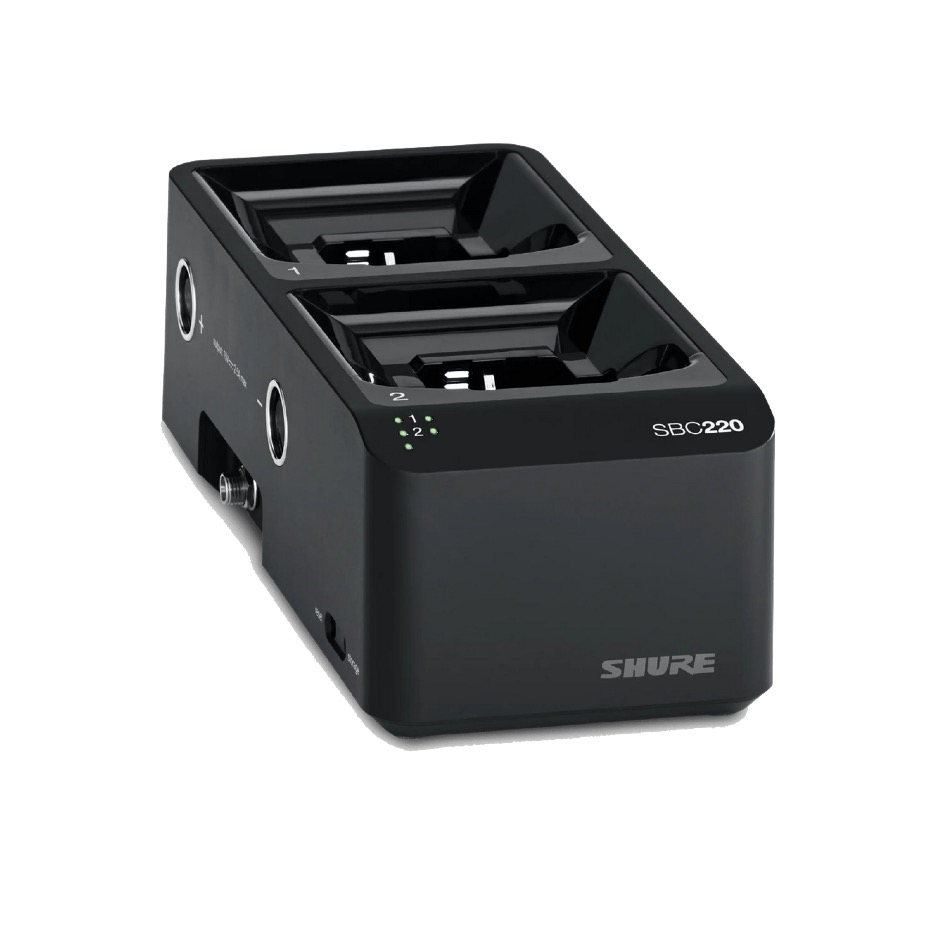 Shure SBC220 Ladestation netzwerkfähig für SB900 Akkus | 2-fach, schwarz – Bild 2