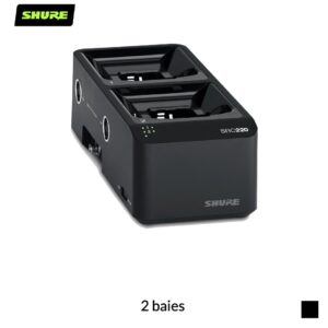 Shure SBC220 Station de recharge compatible réseau pour batteries SB900 | 2 baies, noir
