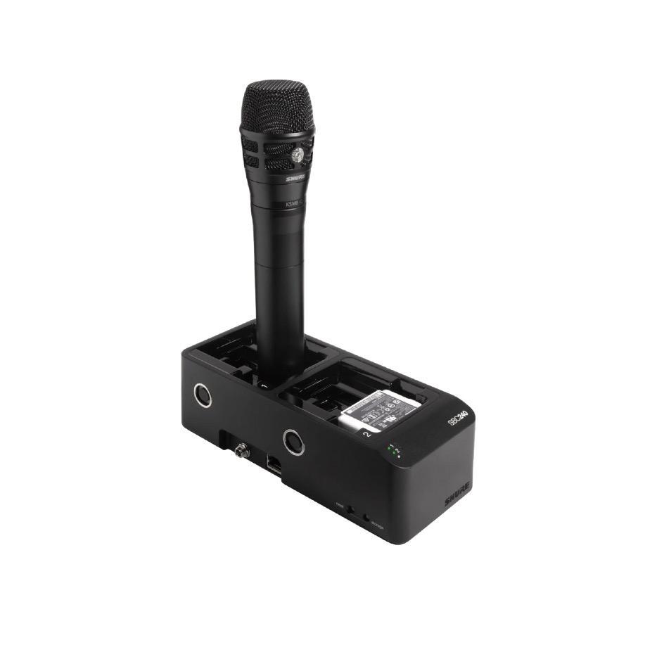 Shure SBC240 Ladestation netzwerkfähig für ADX1, ADX2, ADX2F, SB910, SB920 | 2-fach, schwarz – Bild 6