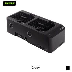 Shure SBC240 Network-Enabled Charging Station for ADX1, ADX2, ADX2F, SB910,  SB920 | 2-bay, black