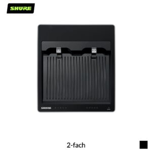 Shure SBC250-E Ladestation netzwerkfähig für ULXD6, ULXD8 | 2-fach, schwarz