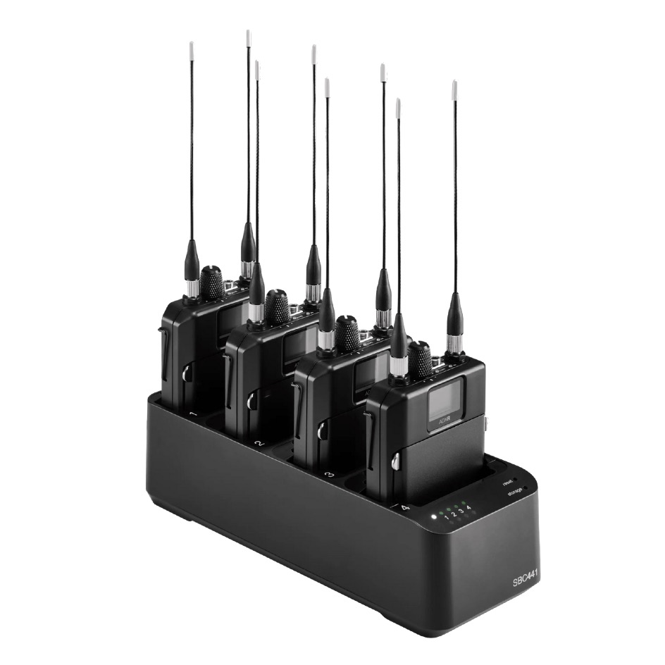 Shure SBC441 Ladestation netzwerkfähig für SB910, ADXR | 4-fach, schwarz – Bild 3