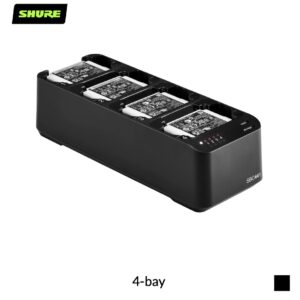 Shure SBC441 Network-Enabled Charging Station for SB910, ADXR | 4-bay, black