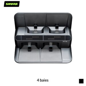 Shure SBC441 Station de recharge compatible réseau pour ULXD6, ULXD8 | 4 baies, noir